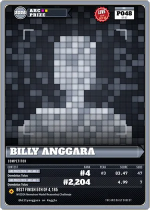 Billy Anggara, kaggle competitor card P048