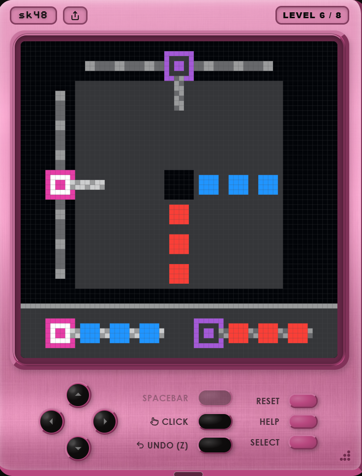 sk48, level 6: human play, two rods
