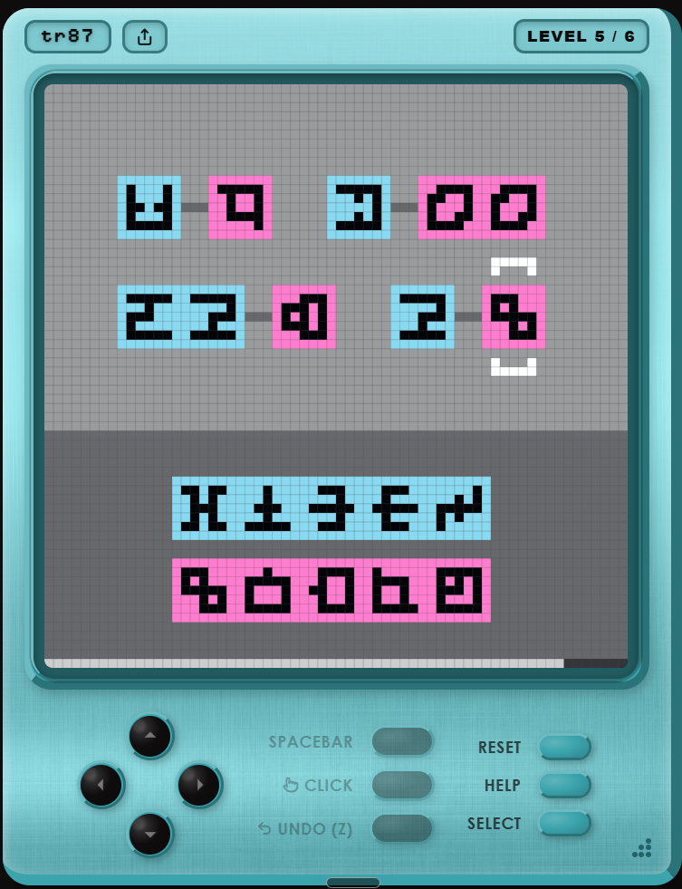 tr87, level 5: human play, the bracket up in the dictionary