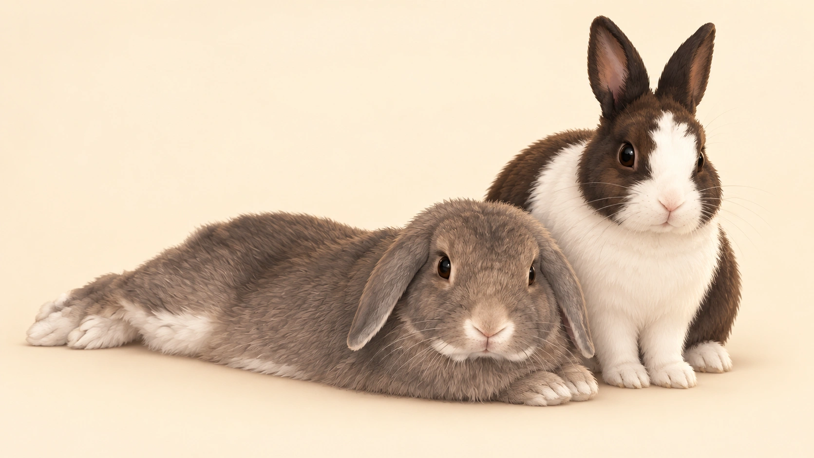 Yi-Chia Chen’s two rabbits; use the actual two-rabbit avatar and the established editorial scene.